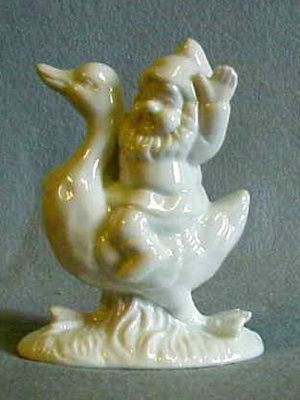 Tomte på gås 12cm